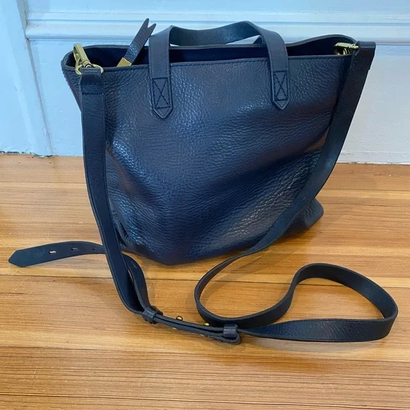 Madewell Zip-Top Transport Crossbody, Deep Navy - Picture 2 of 4
